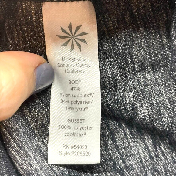 Athleta Chaturanga Leggings Womens XS Gray Odyssey Crop Gym Workout Running Yoga - Picture 7 of 11